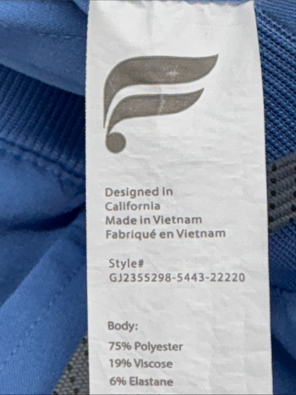 Fabletics Scrub Pants XS Blue - Picture 7 of 8